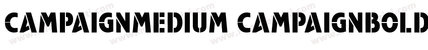 CampaignMedium CampaignBold字体转换